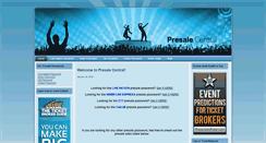 Desktop Screenshot of presalecentral.net